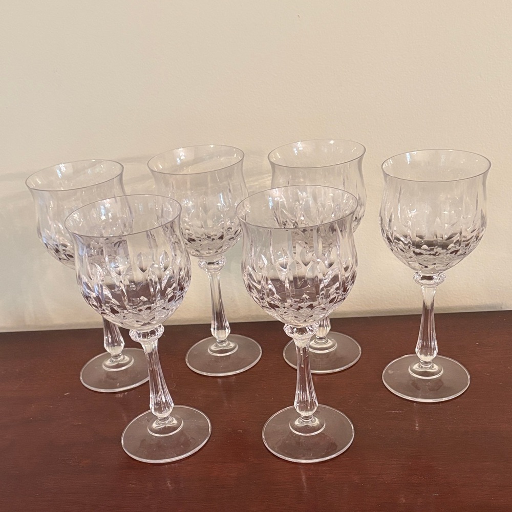 Vintage Mikasa Crystal Water Glasses Set 6 ( Unused)